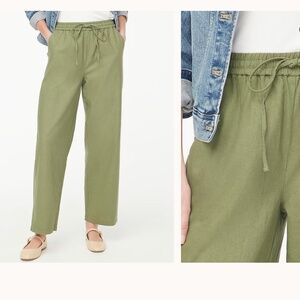 JCrew Linen Blend Drawstring Pants
